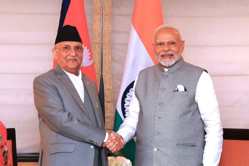सगरमाथा संवादमा भारतीय प्रधानमन्त्री मोदी नआउने
